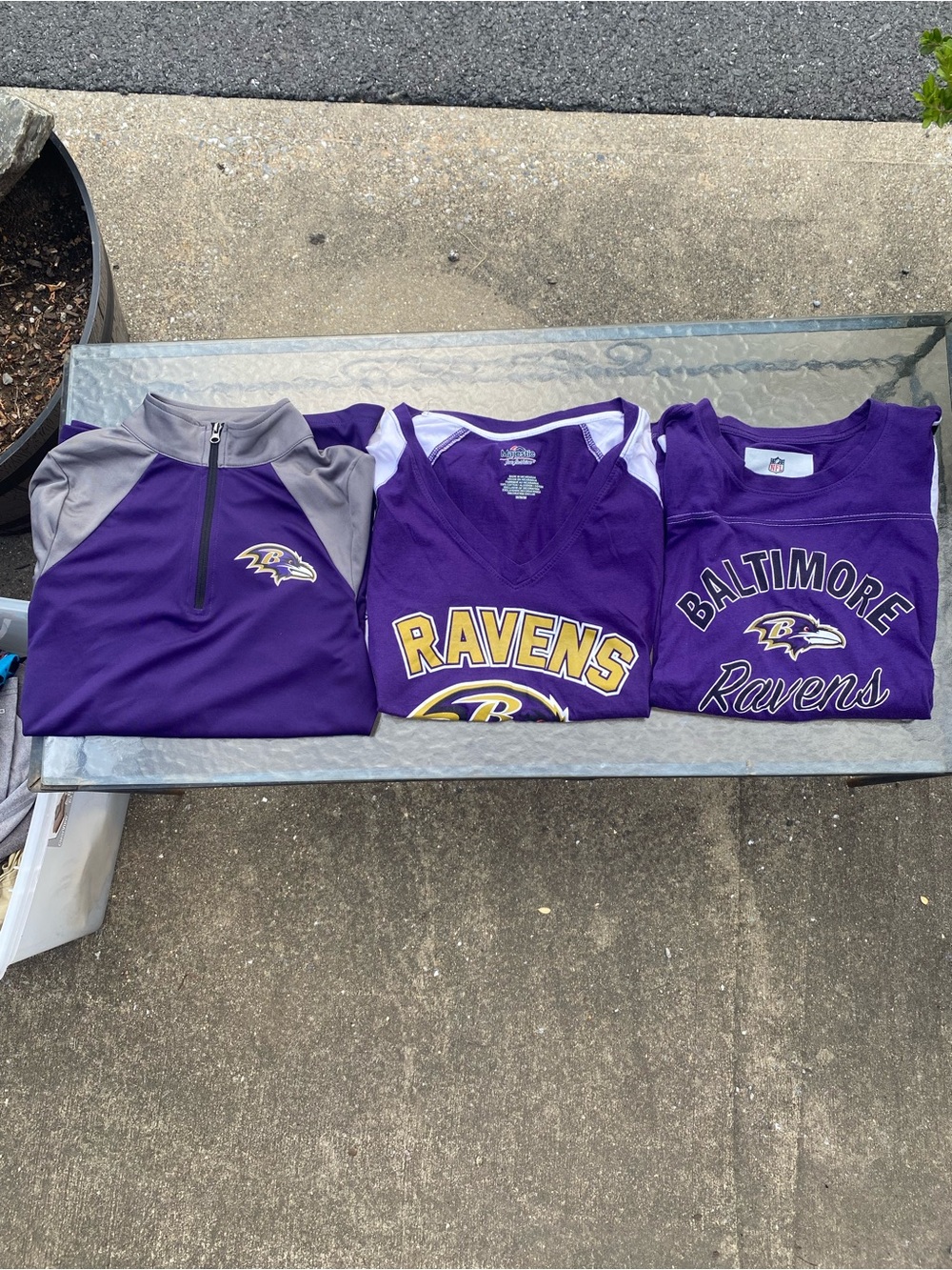 Women’s Purple Ravens Shirts - Set of 4